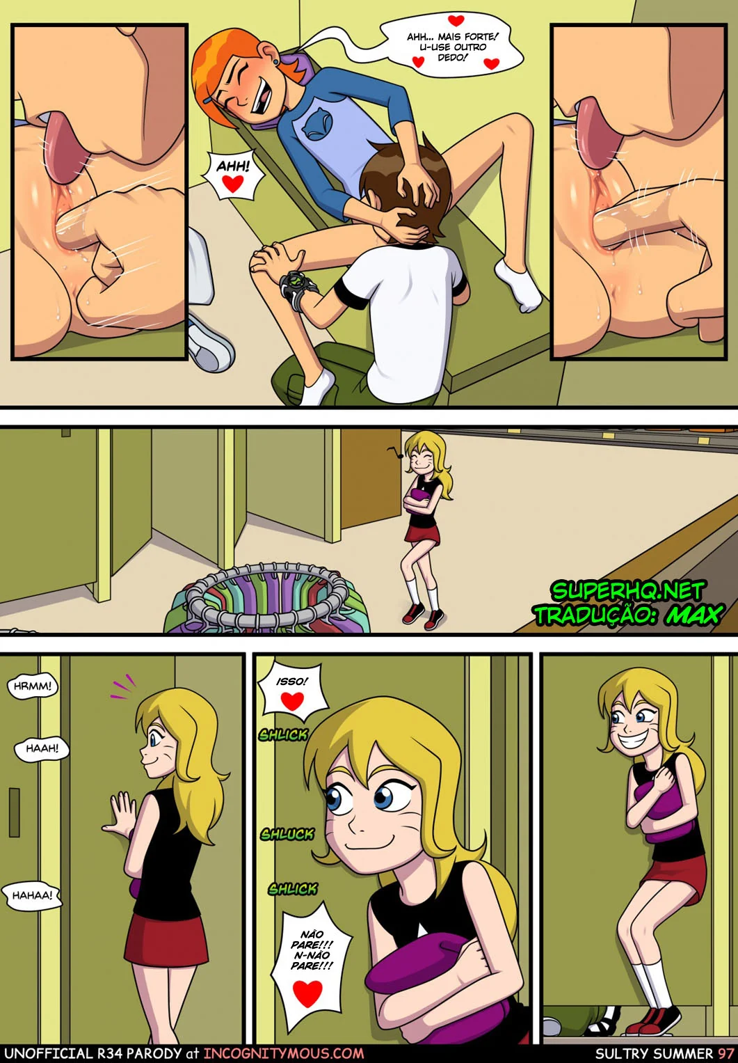 Ben 10 Hentai: Incesto Quente com a Piranha da Irmã em Dia de Verão - HQ Porno Brasileiro