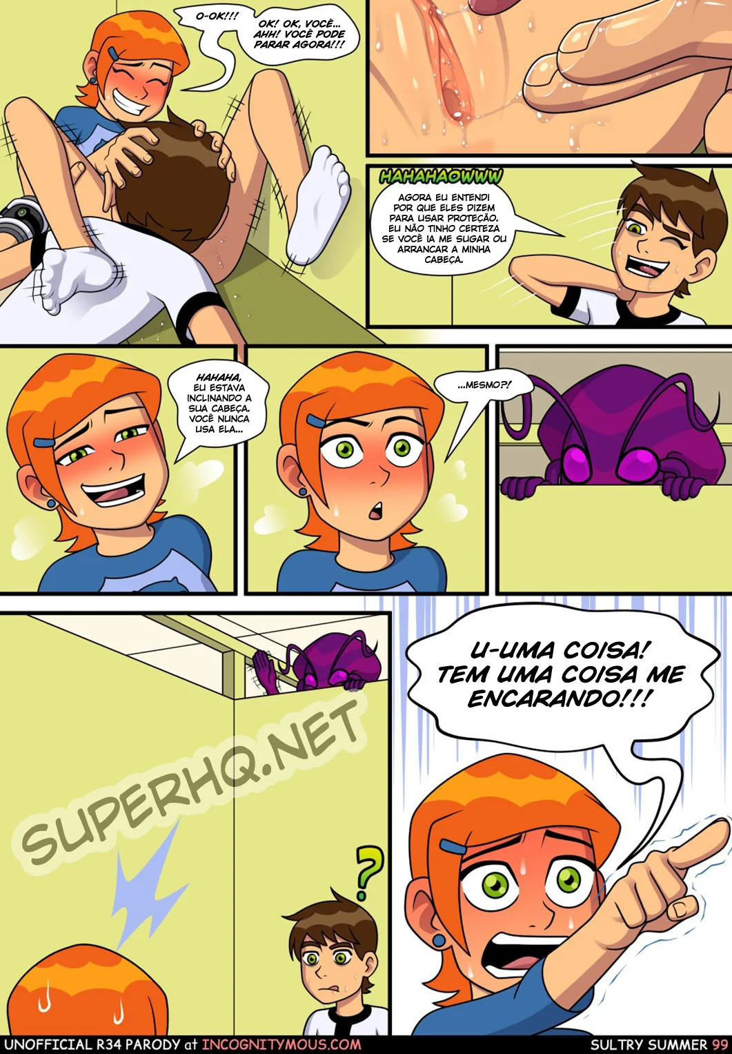 Ben 10 Hentai: Incesto Quente com a Piranha da Irmã em Dia de Verão - HQ Porno Brasileiro