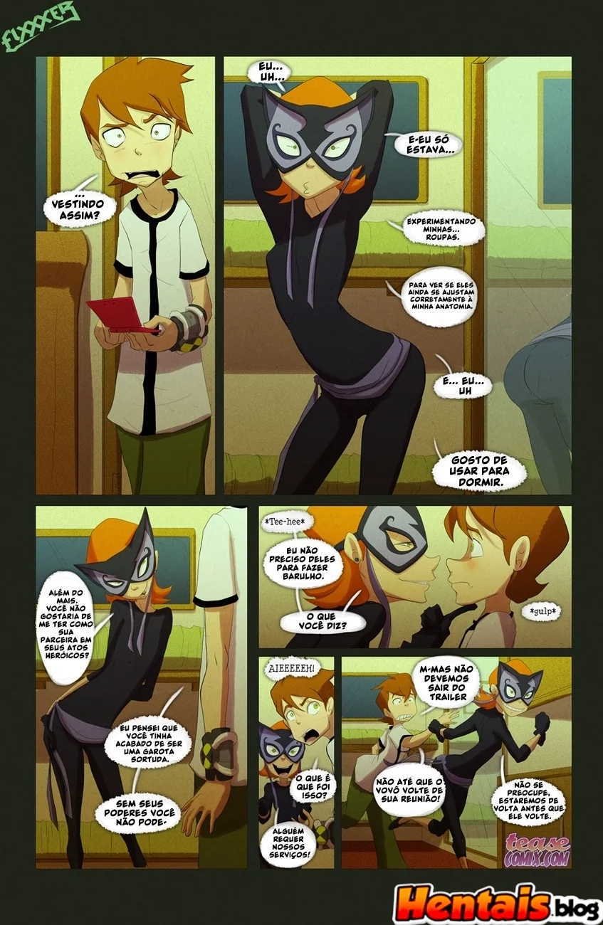 Ben 10 Hentai: Suruba da Bruxa Sem Nome em HQ Brasileiro