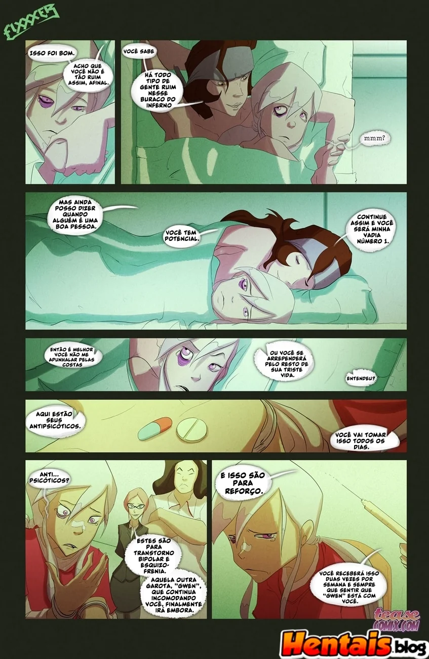 Ben 10 Hentai: Suruba da Bruxa Sem Nome em HQ Brasileiro