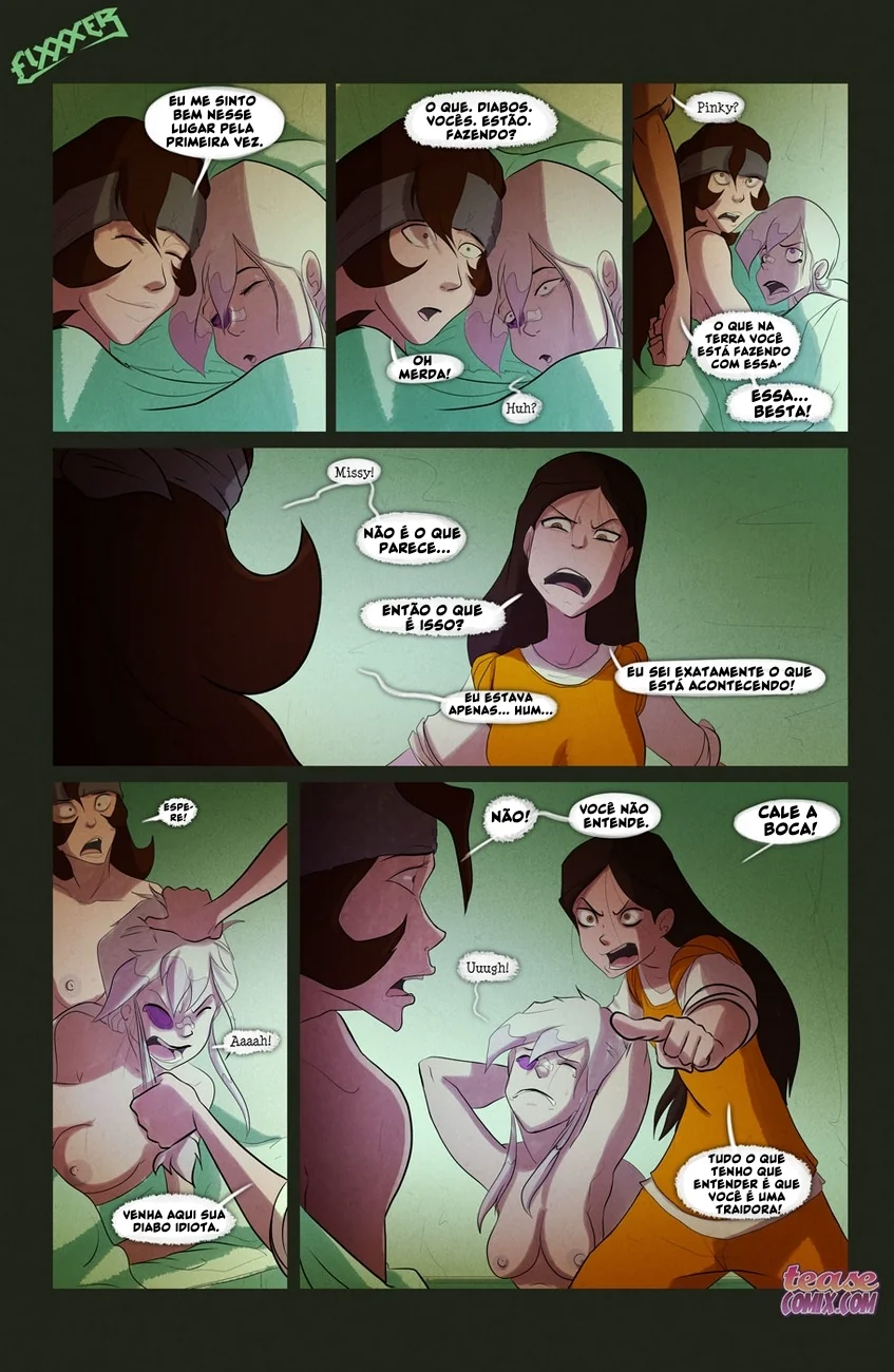 Ben 10 Hentai: Suruba da Bruxa Sem Nome em HQ Brasileiro