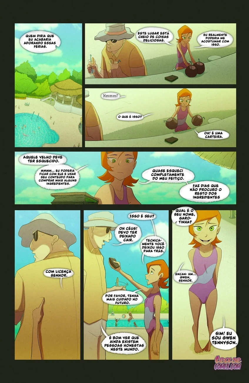 Ben 10 Hentai: Suruba da Bruxa Sem Nome em HQ Brasileiro