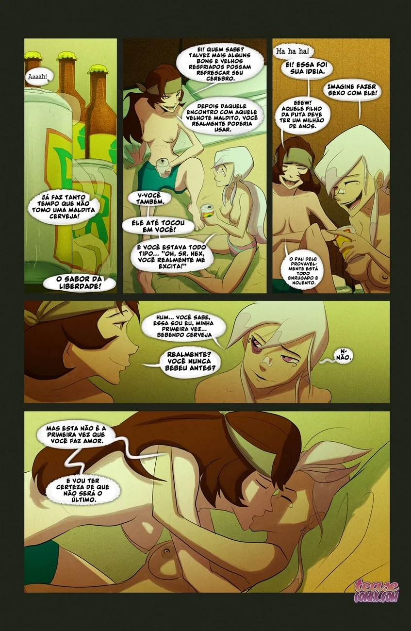 Ben 10 Hentai: Suruba da Bruxa Sem Nome em HQ Brasileiro