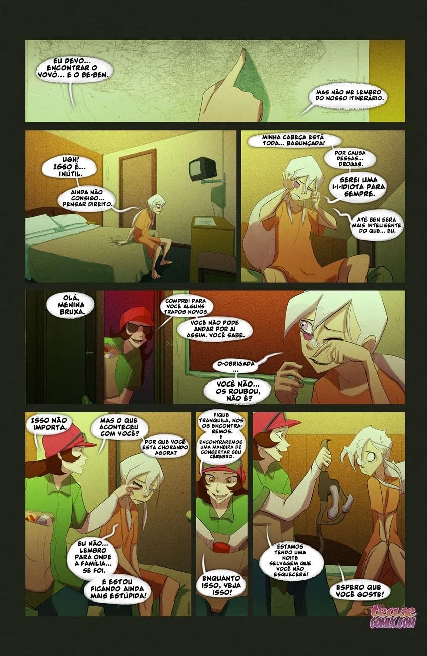 Ben 10 Hentai: Suruba da Bruxa Sem Nome em HQ Brasileiro