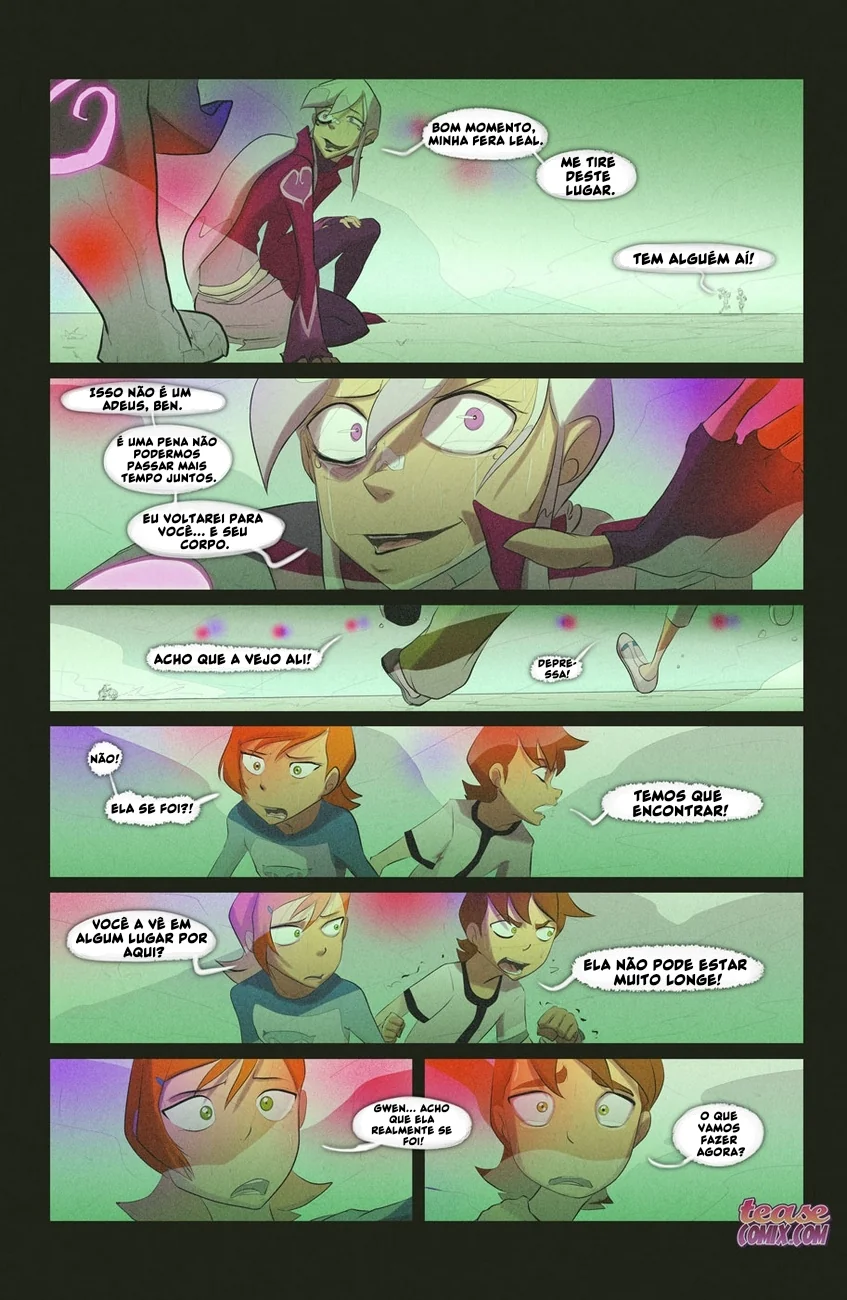 Ben 10 Hentai: Suruba da Bruxa Sem Nome em HQ Brasileiro