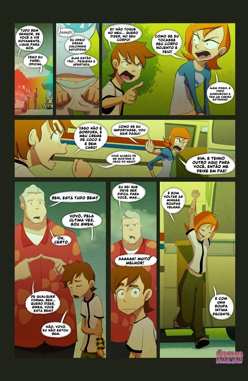 Ben 10 Hentai: Suruba da Bruxa Sem Nome em HQ Brasileiro