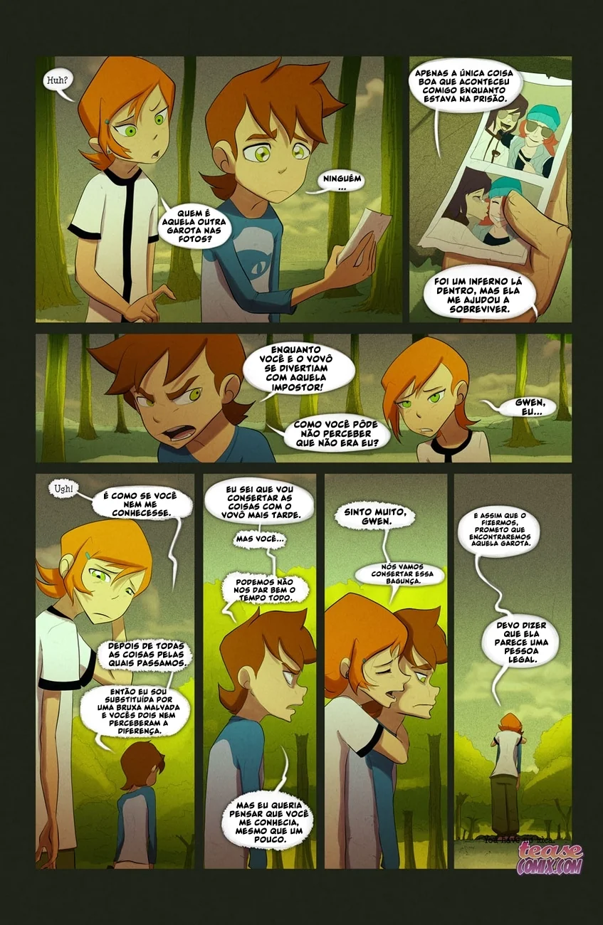 Ben 10 Hentai: Suruba da Bruxa Sem Nome em HQ Brasileiro