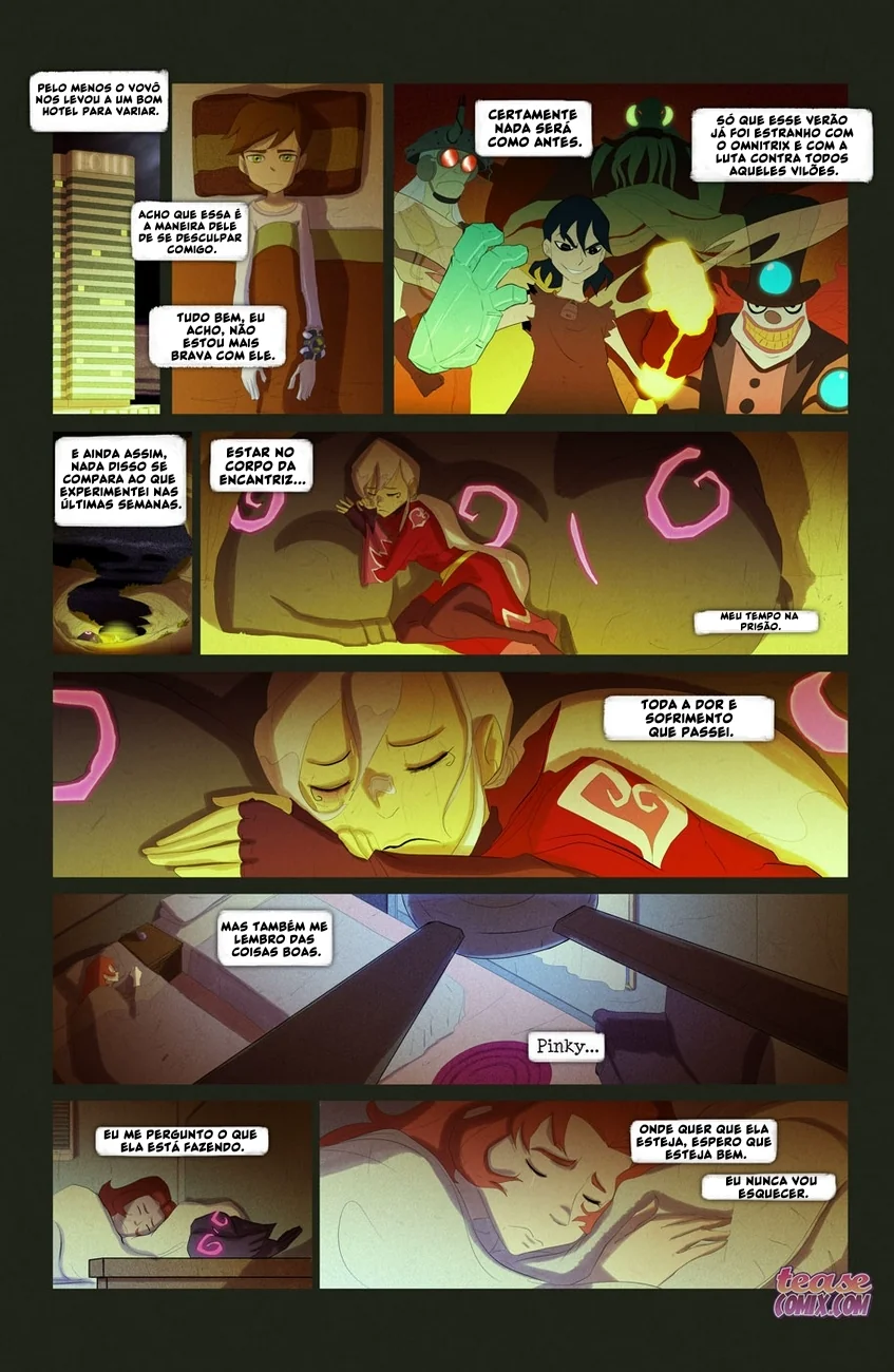 Ben 10 Hentai: Suruba da Bruxa Sem Nome em HQ Brasileiro