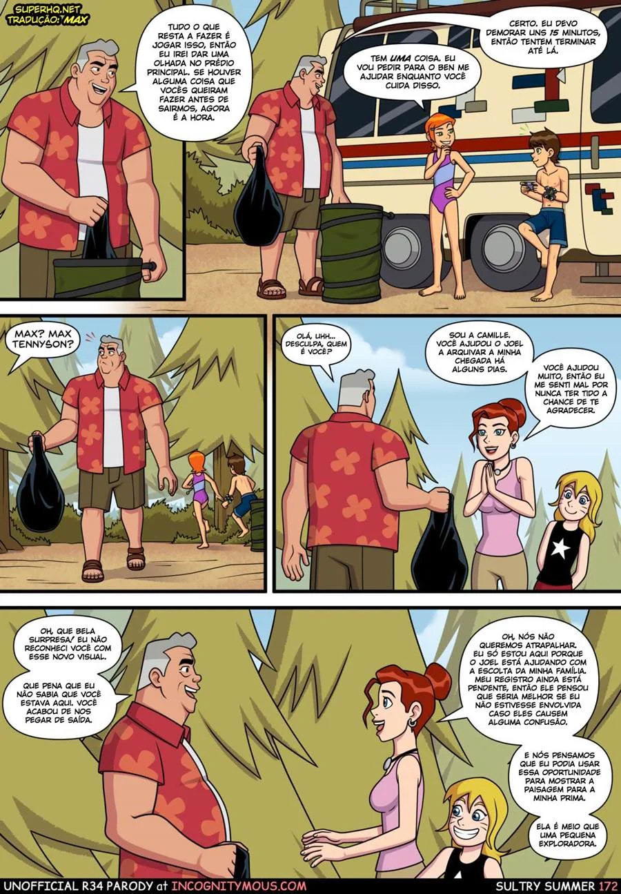 Ben 10: Verão Caliente VL.2 - Piranha da Gwen Sedenta por Incesto em HQ Brasileiro