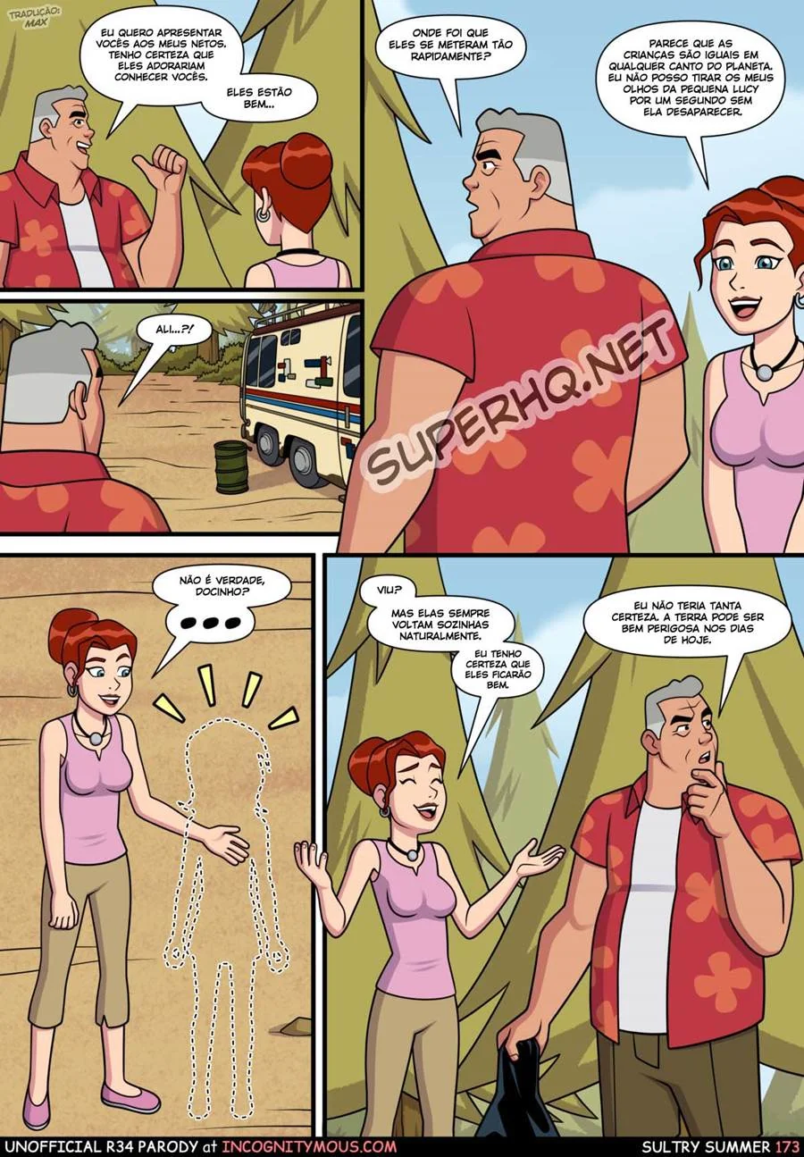 Ben 10: Verão Caliente VL.2 - Piranha da Gwen Sedenta por Incesto em HQ Brasileiro