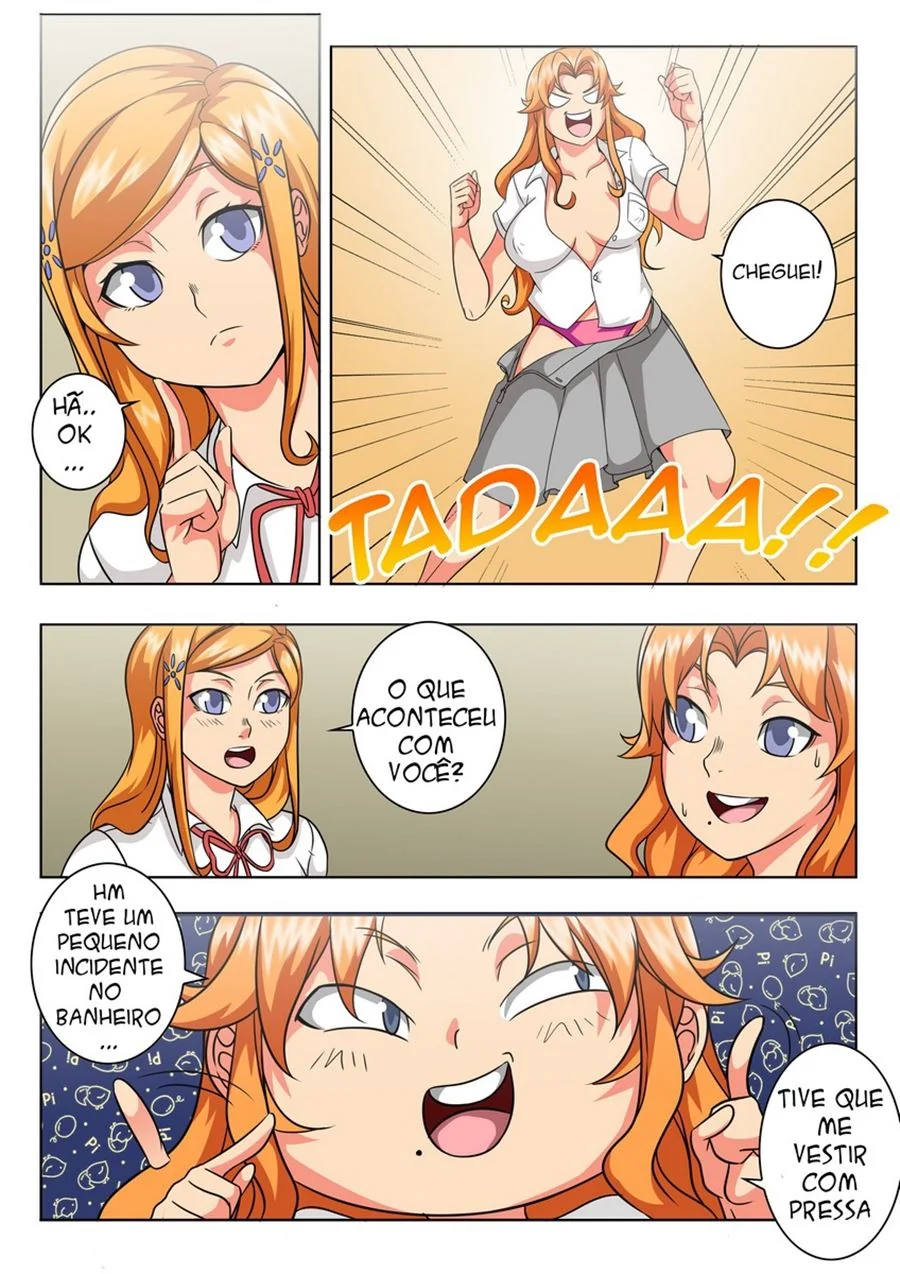 Bleach A What If Story Cp.3 - Ichigo e Orihime na putaria em HQ Brasileiro