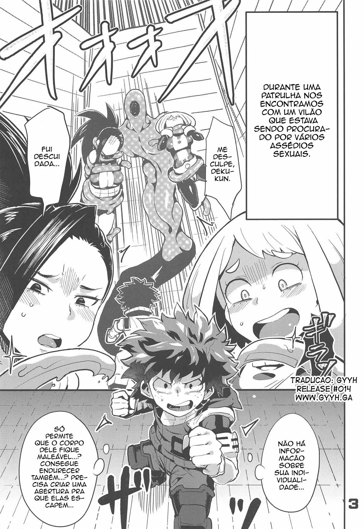 Boku no Hero Academia: Midoriya e o Demônio Tarado - Piranhas Uraraka e Mina Ashido Dominadas em Hentai HQ Brasileiro