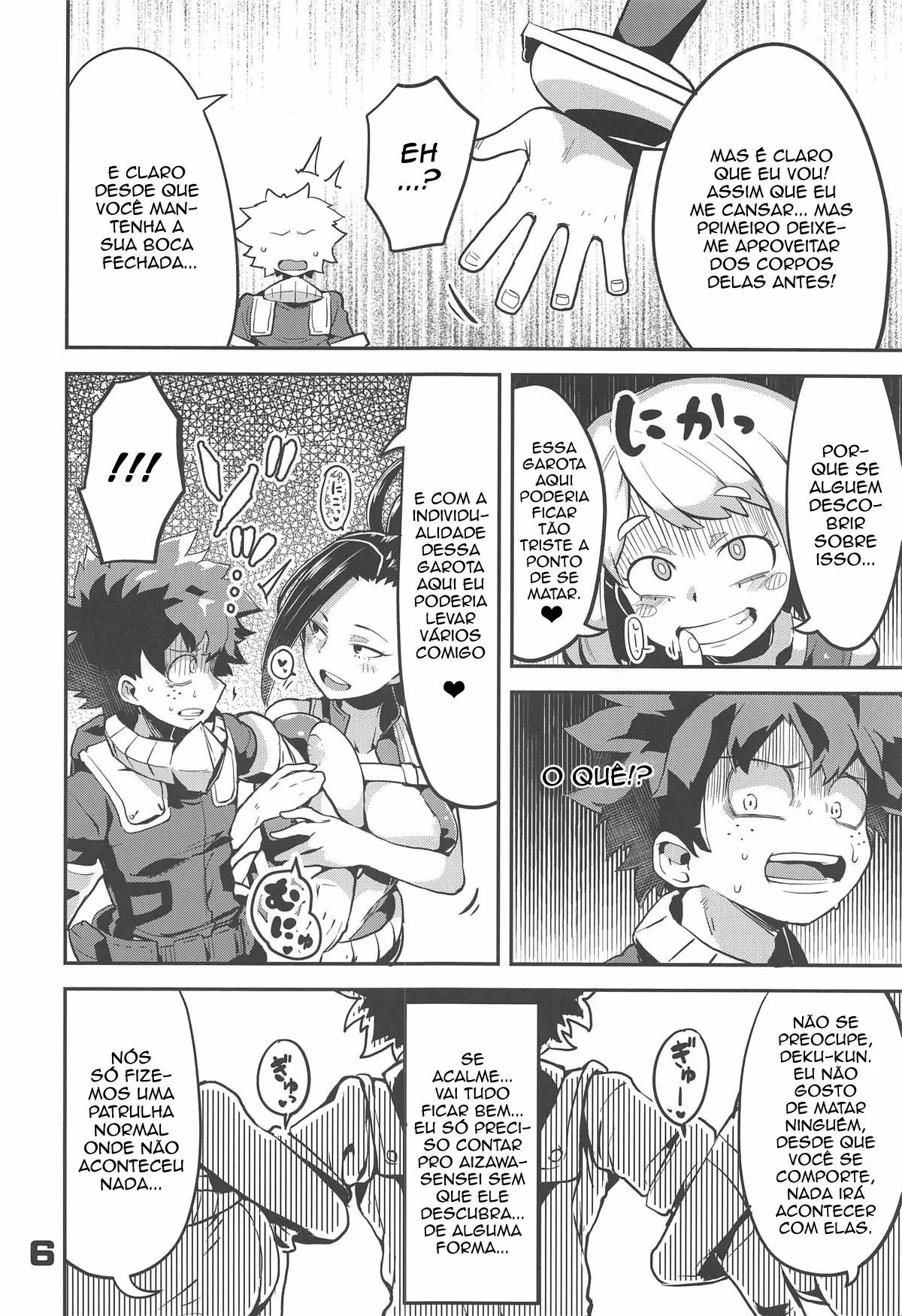 Boku no Hero Academia: Midoriya e o Demônio Tarado - Piranhas Uraraka e Mina Ashido Dominadas em Hentai HQ Brasileiro