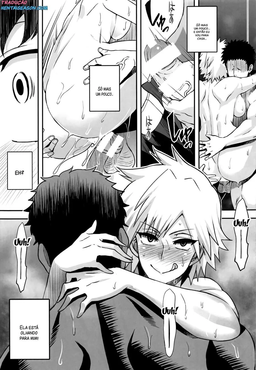 Boku No Hero Hentai: Bakugou a Mamãe Piranha – Izuki flagra a gostosa Sra. Bakugou em ação! (em hentai HQ)