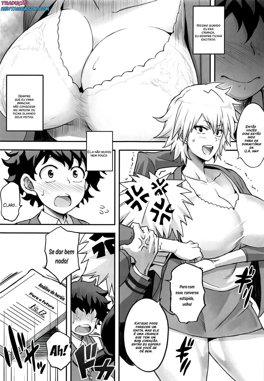 Boku No Hero Hentai: Bakugou a Mamãe Piranha – Izuki flagra a gostosa Sra. Bakugou em ação! (em hentai HQ)