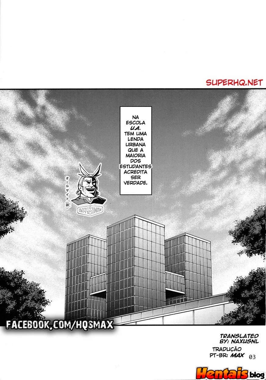 Boku no Hero Porno: Meninas Poppin - O Segredo do Sexo na Escola UA em Hentai HQ