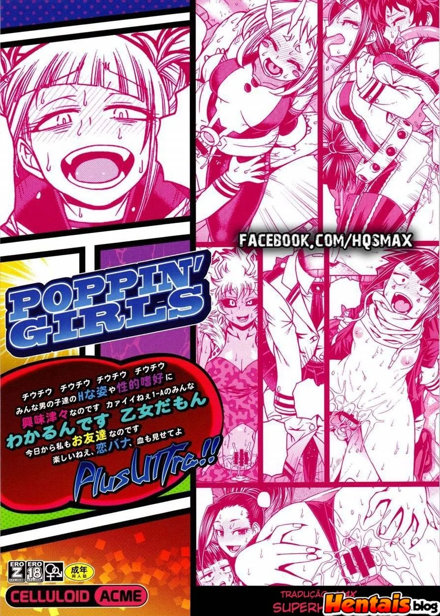 Boku no Hero Porno: Meninas Poppin - O Segredo do Sexo na Escola UA em Hentai HQ