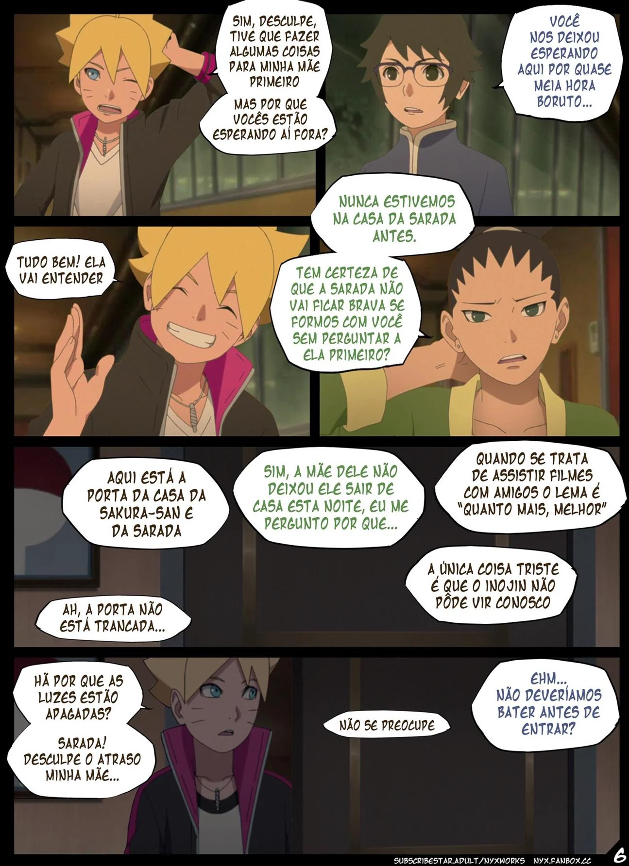 Boruto e Sarada: Putaria na Noite de Halloween - HQ Hentai Brasileiro