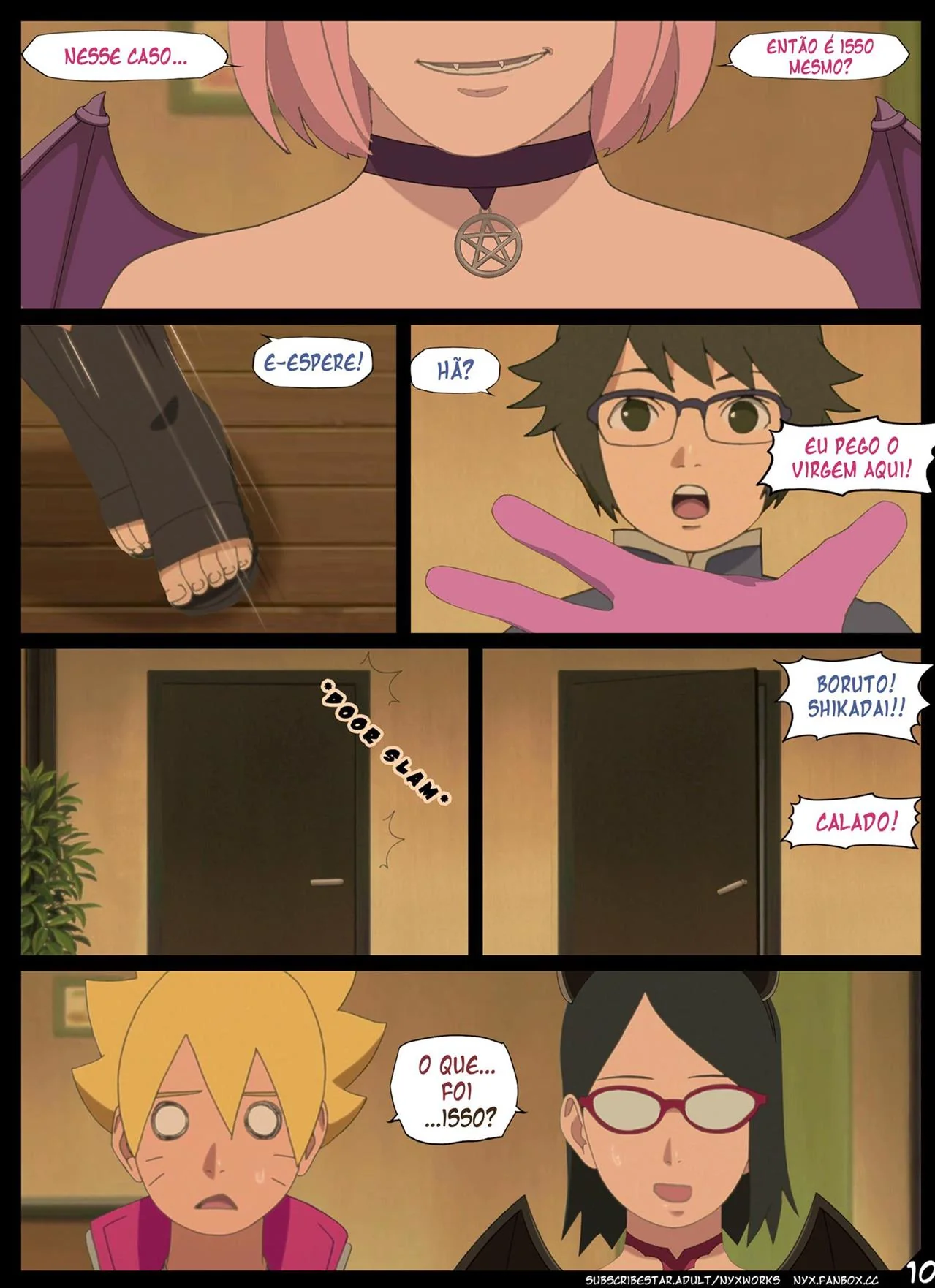 Boruto e Sarada: Putaria na Noite de Halloween - HQ Hentai Brasileiro