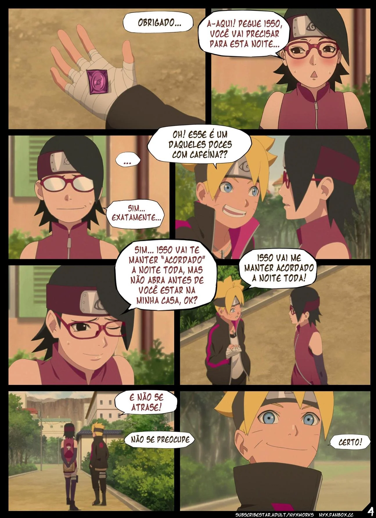 Boruto e Sarada: Putaria na Noite de Halloween - HQ Hentai Brasileiro