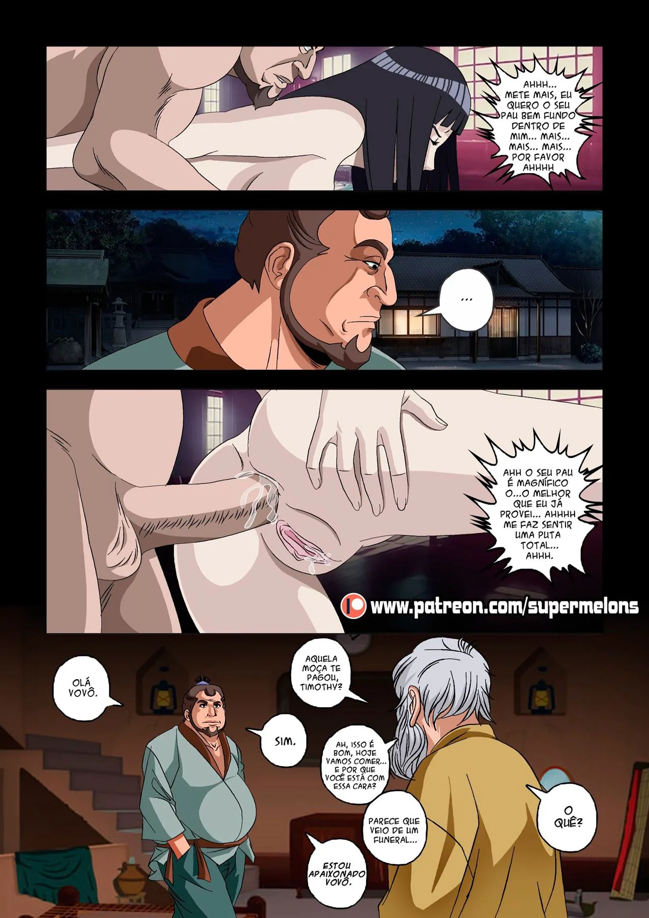 Boruto o Corno - Hanabi Interfere na Pica do Boruto" em HQ Brasileiro