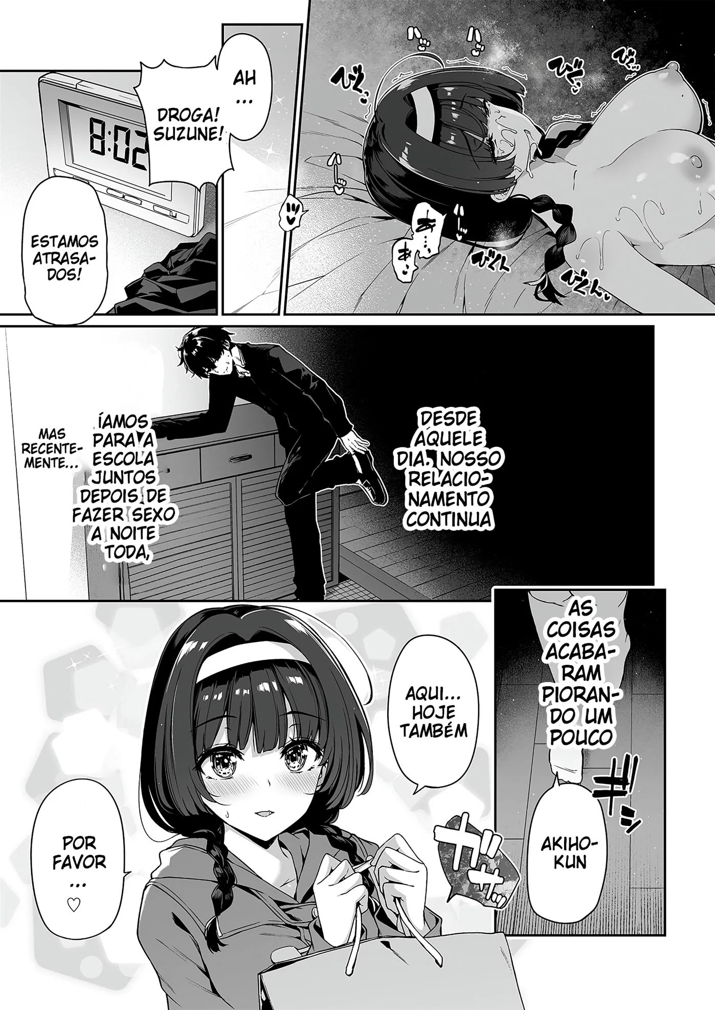 Brigas, Sexo e Piranhas: Akiho e suas amigas peitudas na Escola - HQ Hentai Brasileiro