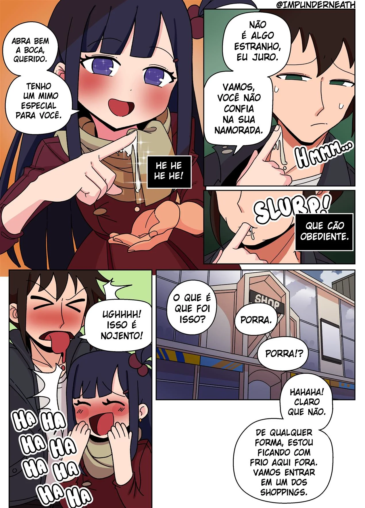 Bullying e Sacanagem na Casa do Henry: Ellie Skinsuit Vl.3 em HQ Brasileiro