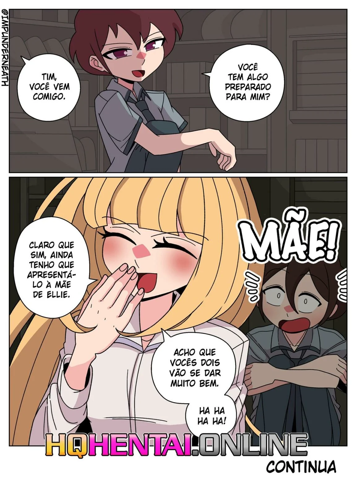 Bullying e Sacanagem na Casa do Henry: Ellie Skinsuit Vl.3 em HQ Brasileiro