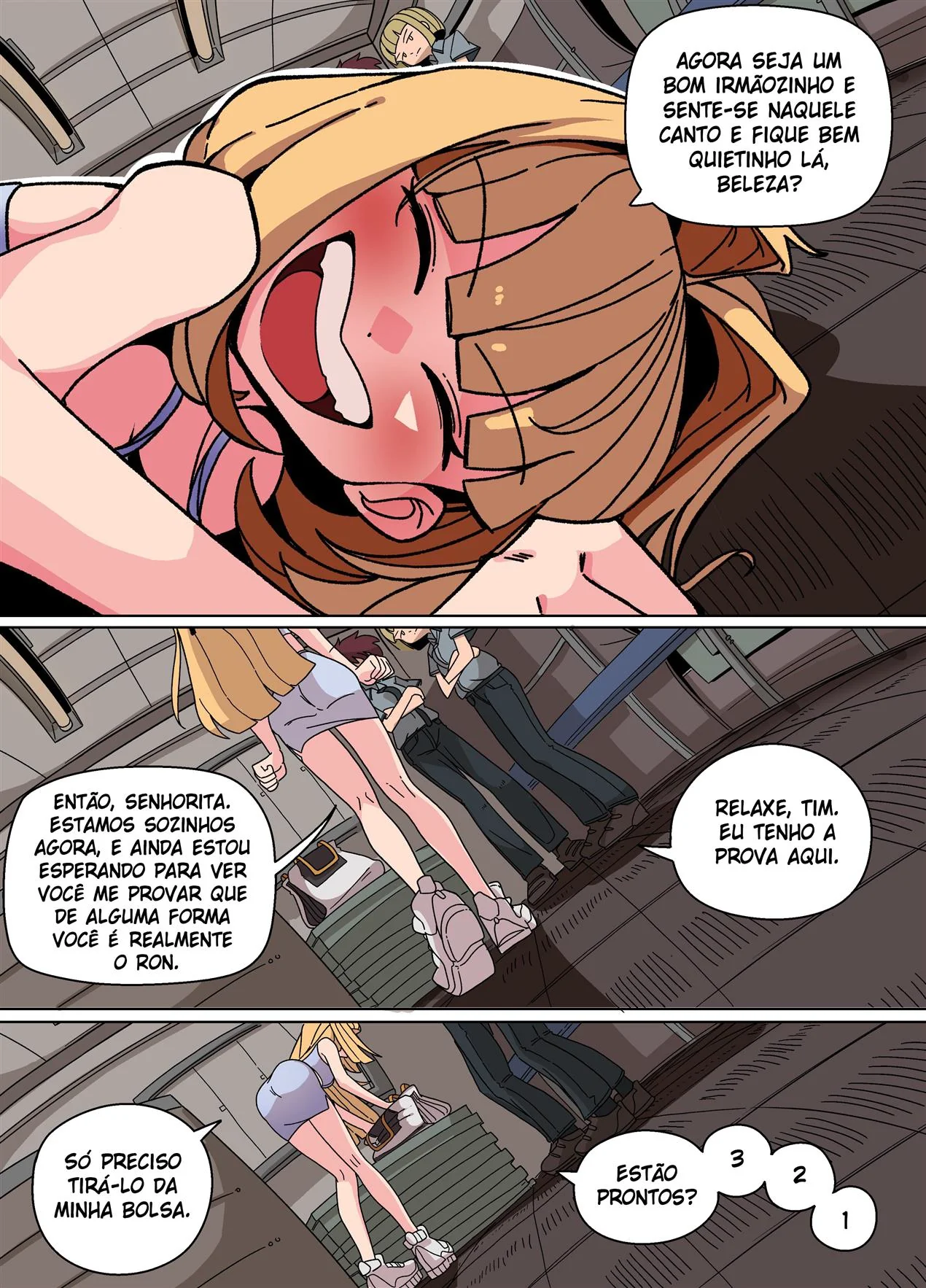 Bullying e Sacanagem na Casa do Henry: Ellie Skinsuit Vl.3 em HQ Brasileiro