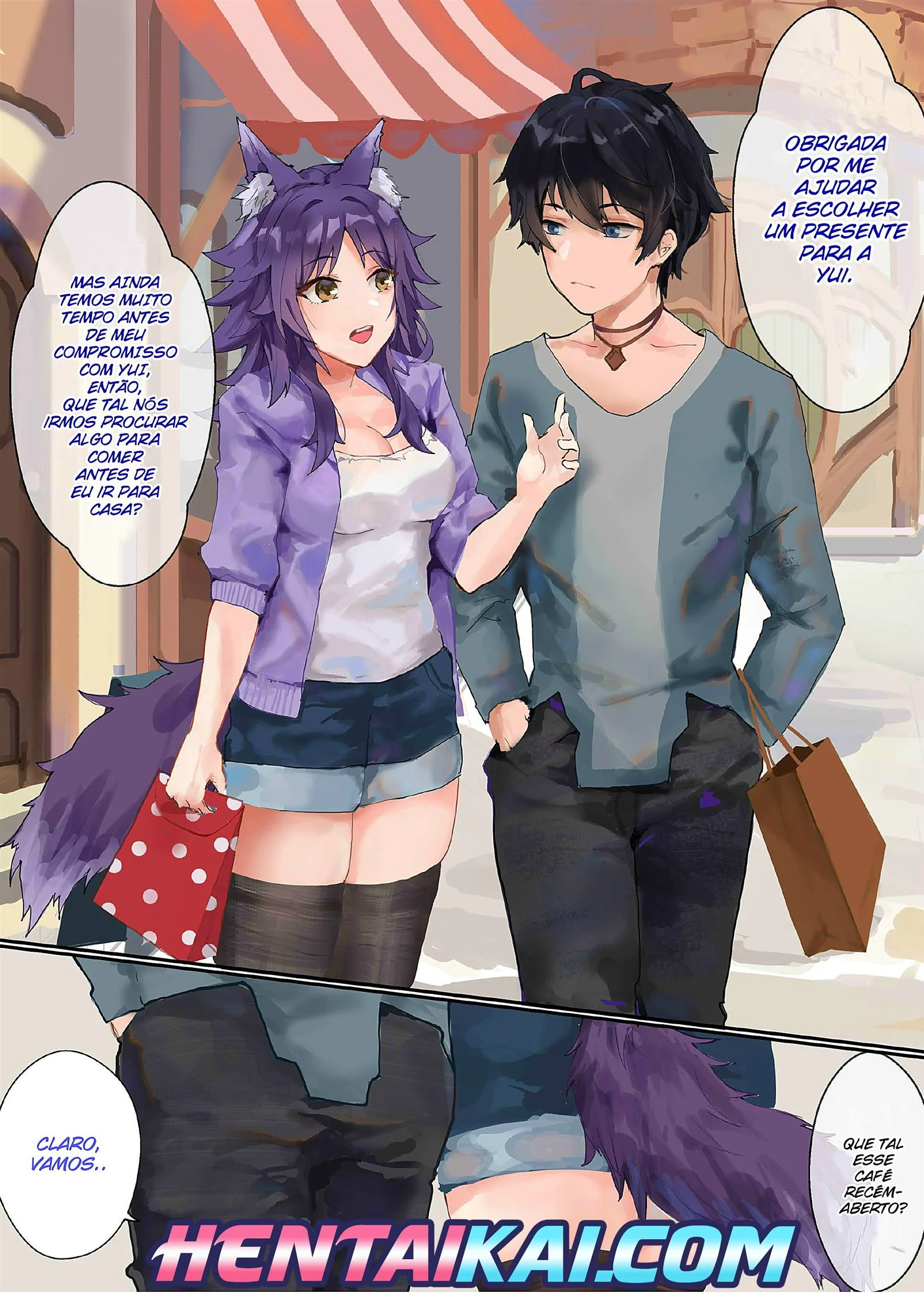 Café derramado e buceta molhada: Makoto e Yuuki na loja de comidas em HQ Brasileiro