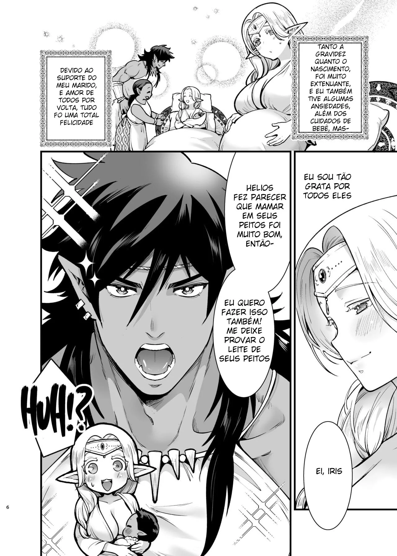 Casamento Sensual Entre Orc e Elfa - Produção de Leite e Muito Sexo!" em HQ Brasileiro