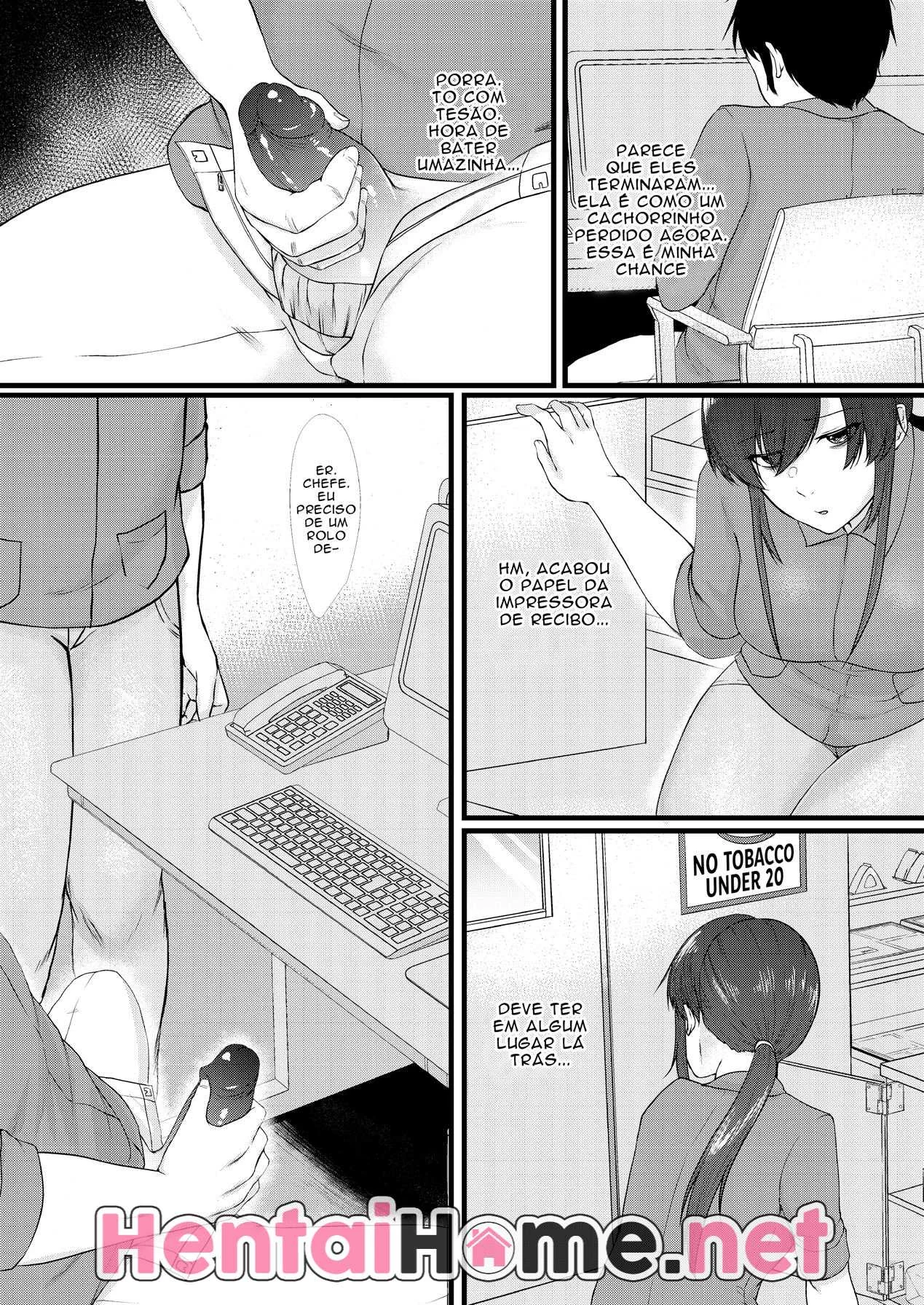 Chefe Tarado Metendo na Piranha da Buceta Gulosa - Hentai HQ Brasileiro