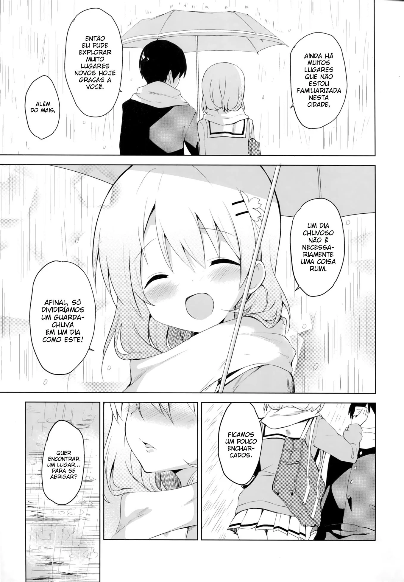 Chuva de Tesão: O Namorado não Resistiu à Buceta Molhada da Piranha da Cocoa em Hentai HQ Brasileiro