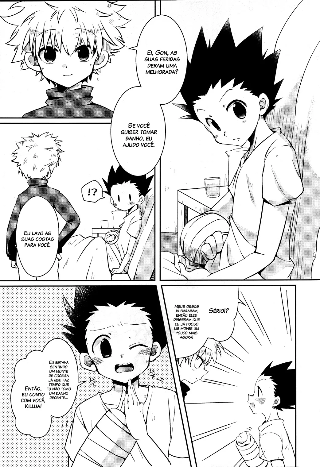 Comparação de Sexo em Hunter x Hunter - Gon Freecss Recebe Uma Massagem Quente de Killua Zoldyck em Hentai HQ Brasileiro!