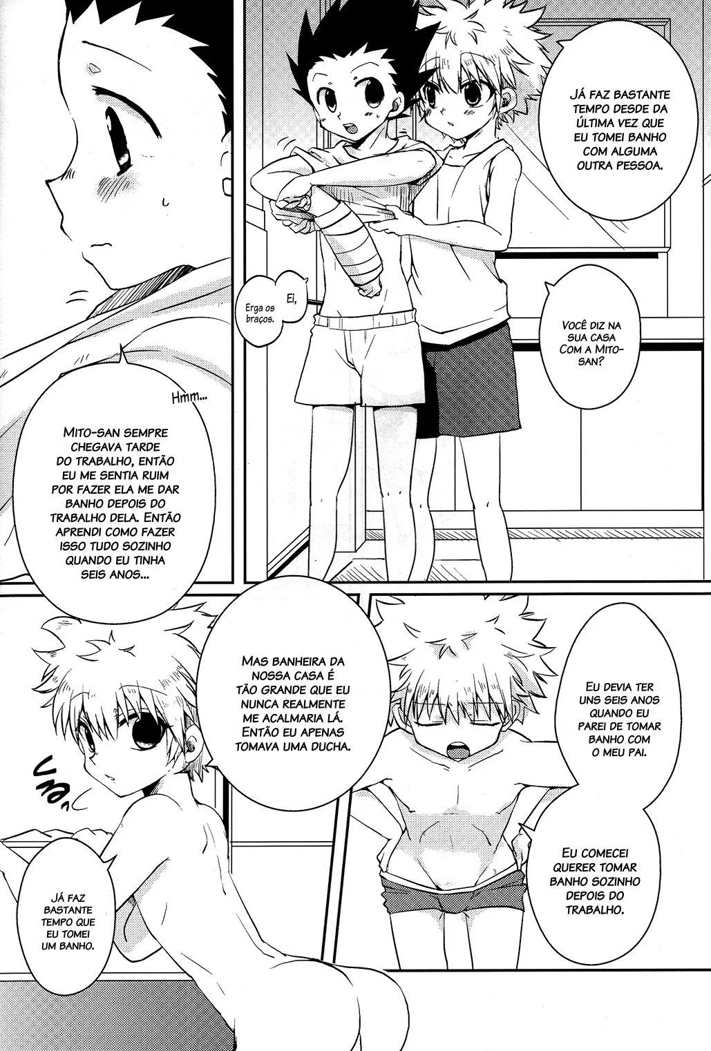 Comparação de Sexo em Hunter x Hunter - Gon Freecss Recebe Uma Massagem Quente de Killua Zoldyck em Hentai HQ Brasileiro!