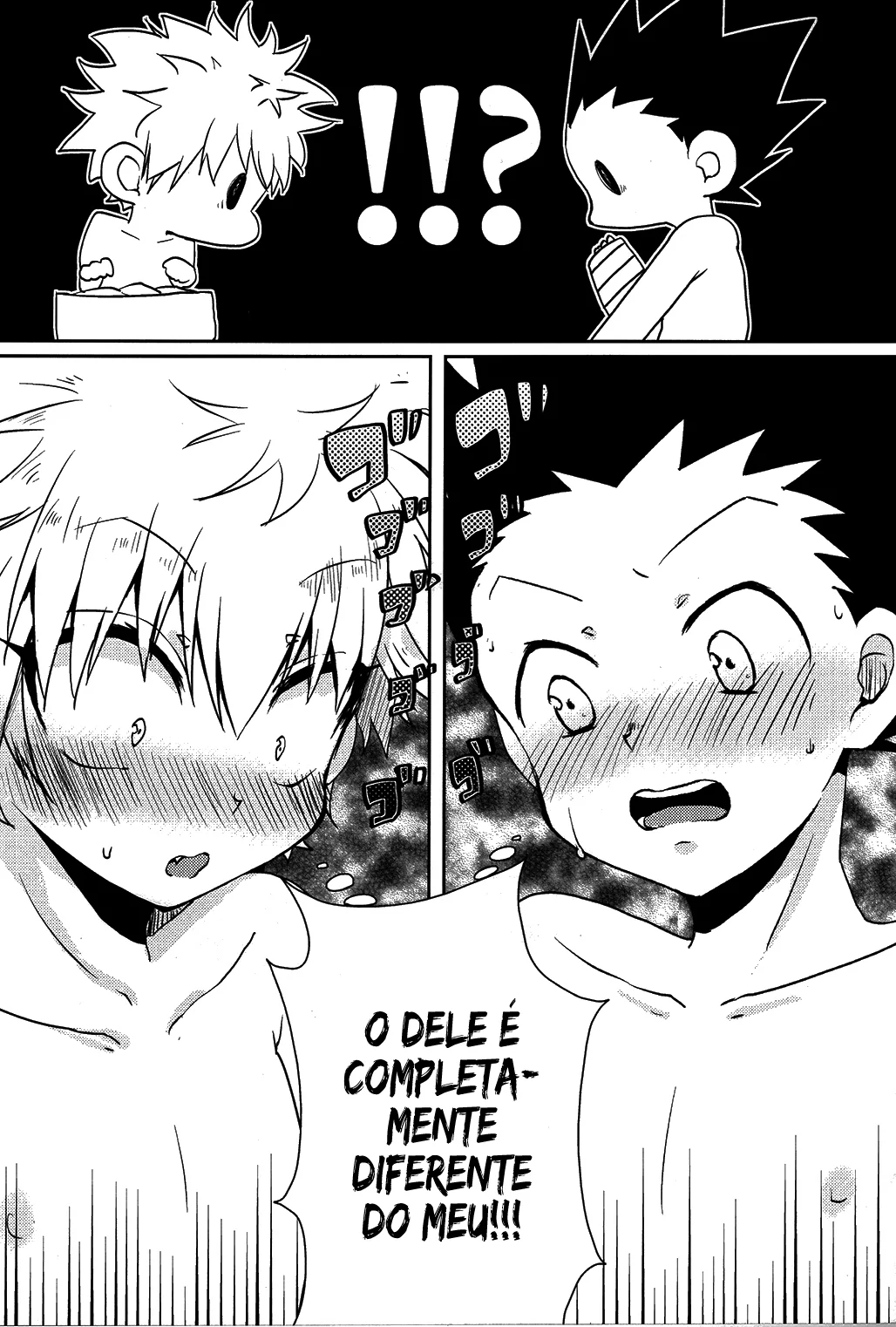 Comparação de Sexo em Hunter x Hunter - Gon Freecss Recebe Uma Massagem Quente de Killua Zoldyck em Hentai HQ Brasileiro!