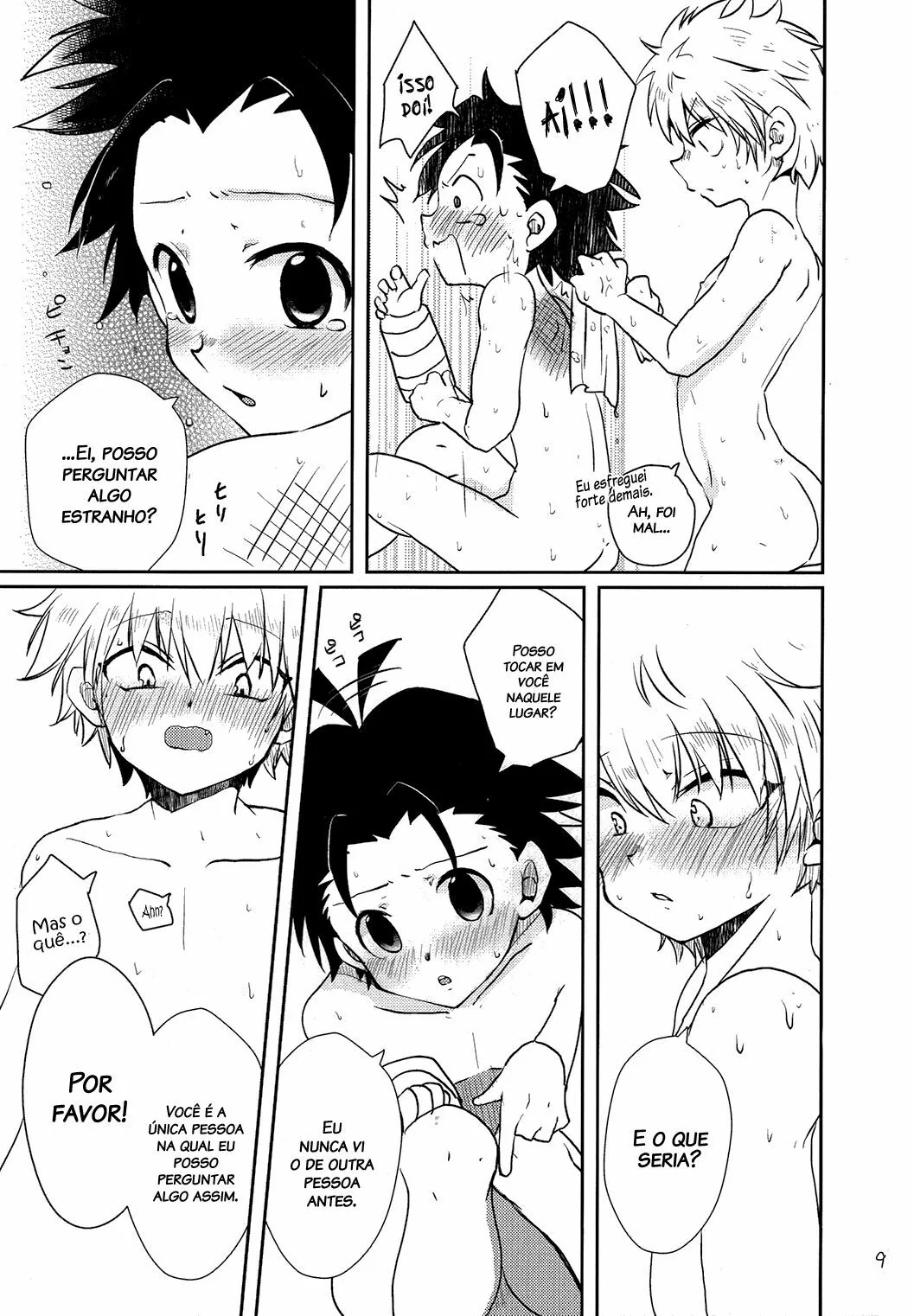 Comparação de Sexo em Hunter x Hunter - Gon Freecss Recebe Uma Massagem Quente de Killua Zoldyck em Hentai HQ Brasileiro!