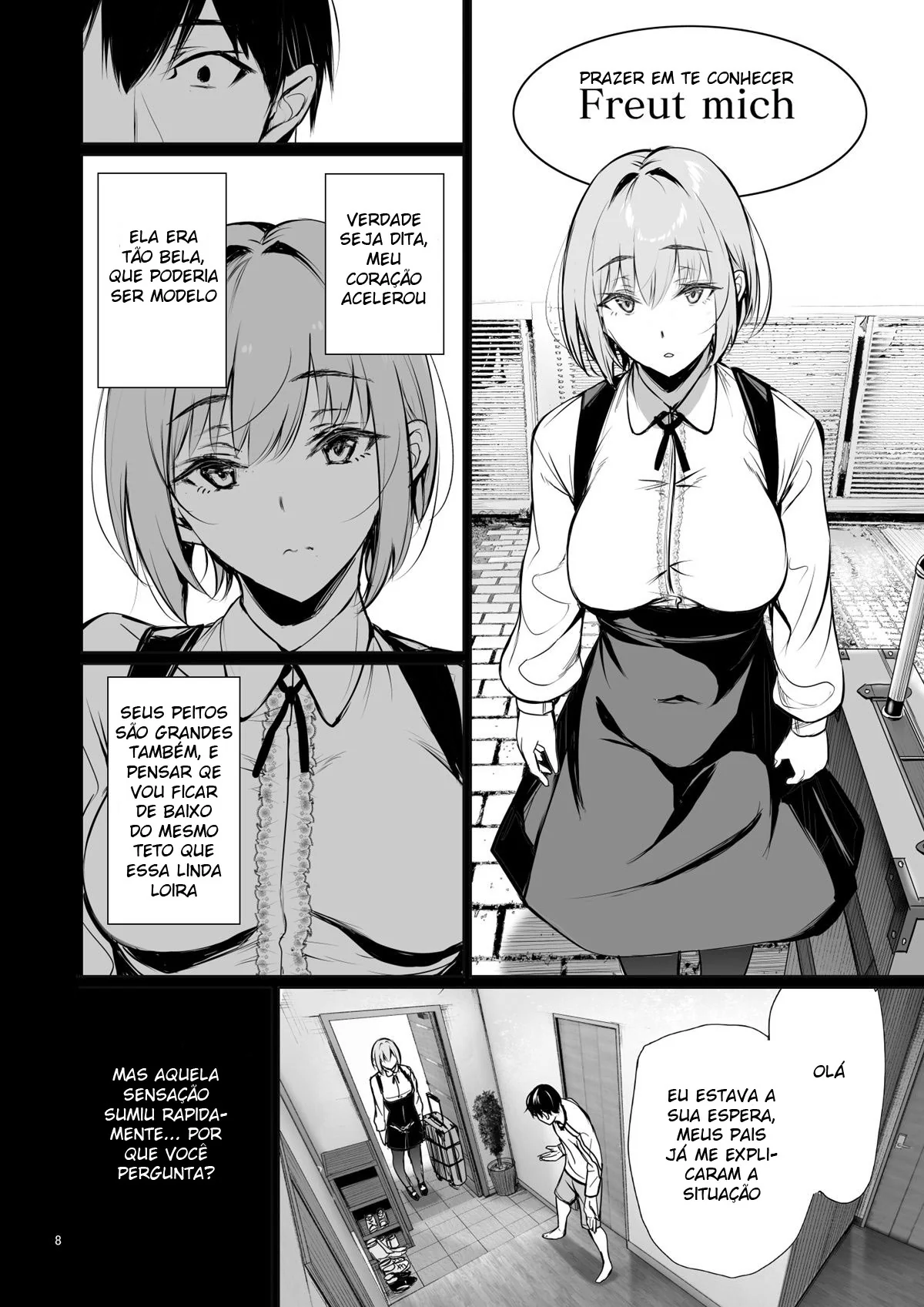 Corno descobre que é o próximo da lista para ser enrabado em Hentai HQ Brasileiro