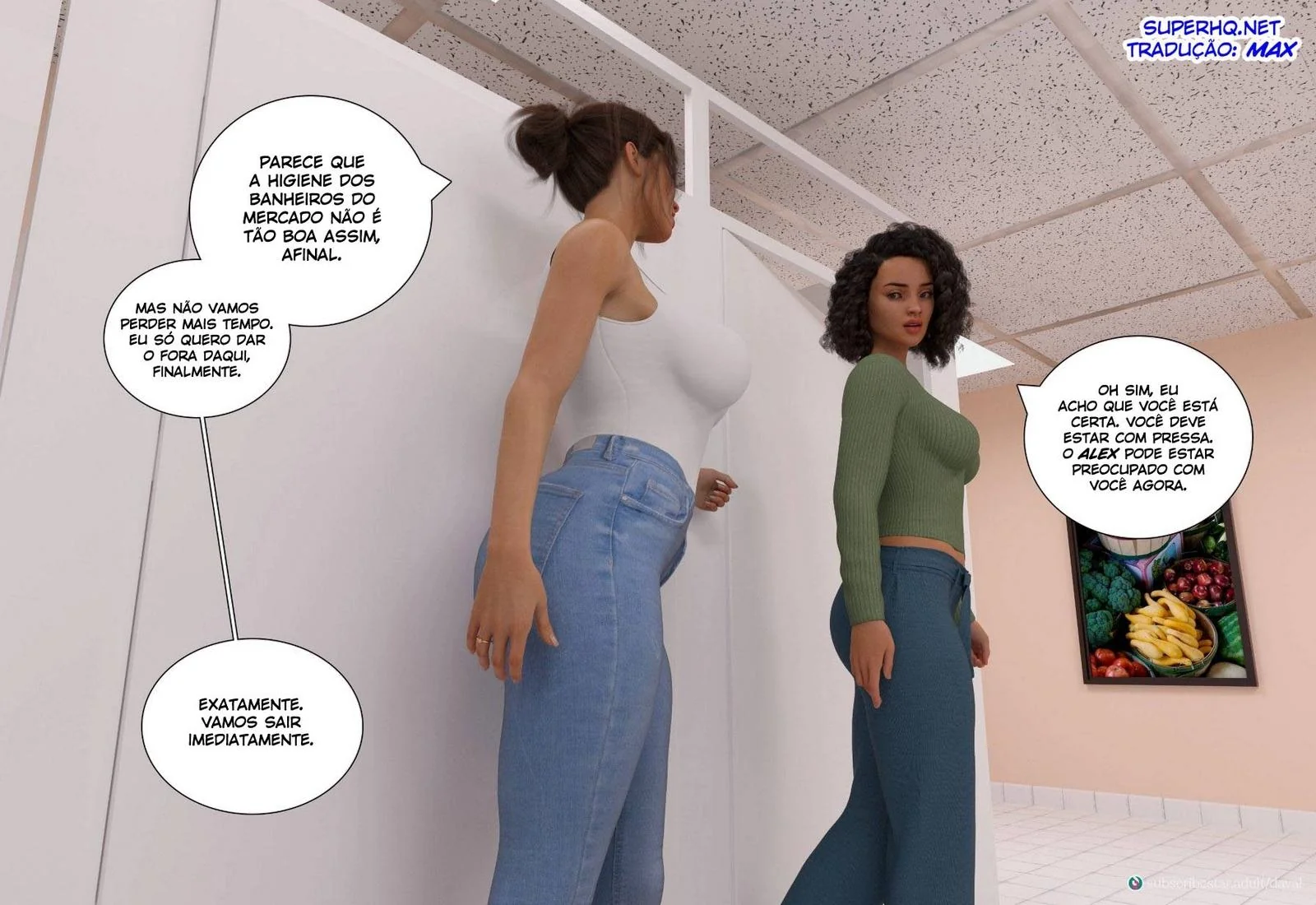 Daniel não consegue resistir ao bucetão da mamãe em hentai HQ Brasileiro