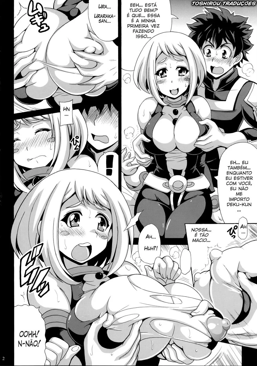 Deku e Uraraka: Trepar para se Aliviar em Hentai HQ