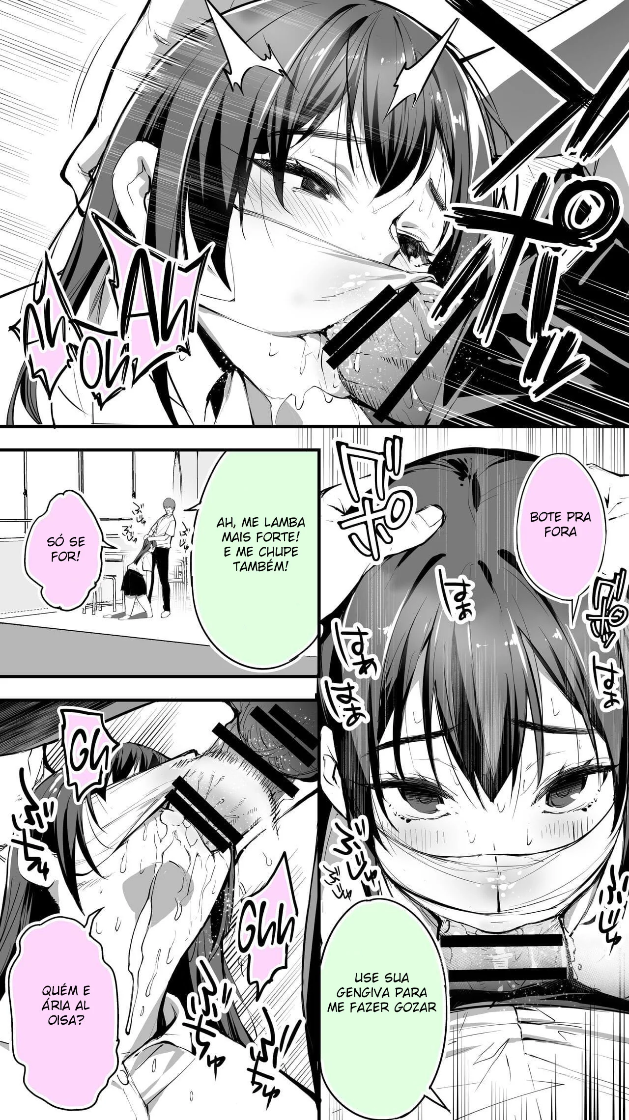 Desafio da Vaca Safada: A Orgia do Senpai com a Piranha da Ako em Hentai HQ Brasileiro