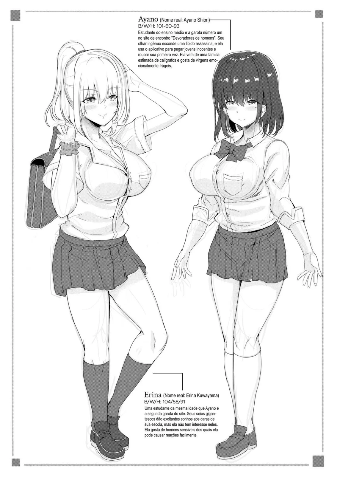 Devoradoras de Homens: Yu se torna o brinquedinho sexual de duas predadoras insaciáveis em Hentai HQ Brasileiro