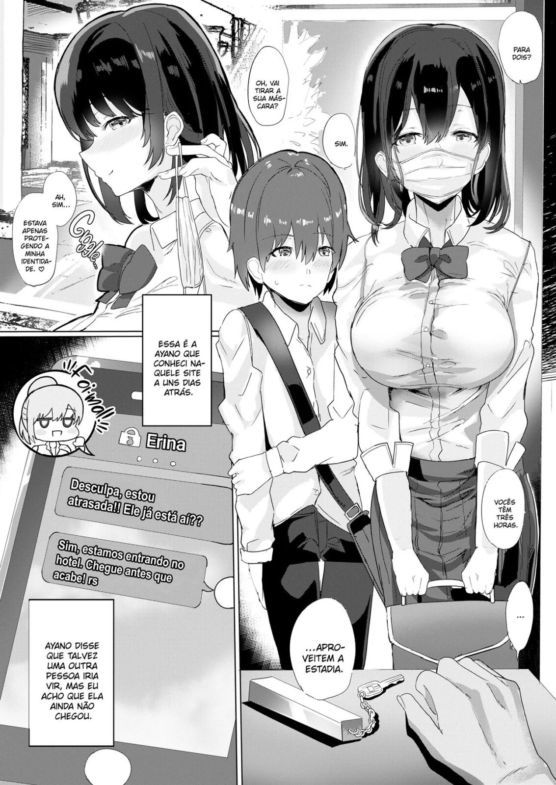 Devoradoras de Homens: Yu se torna o brinquedinho sexual de duas predadoras insaciáveis em Hentai HQ Brasileiro