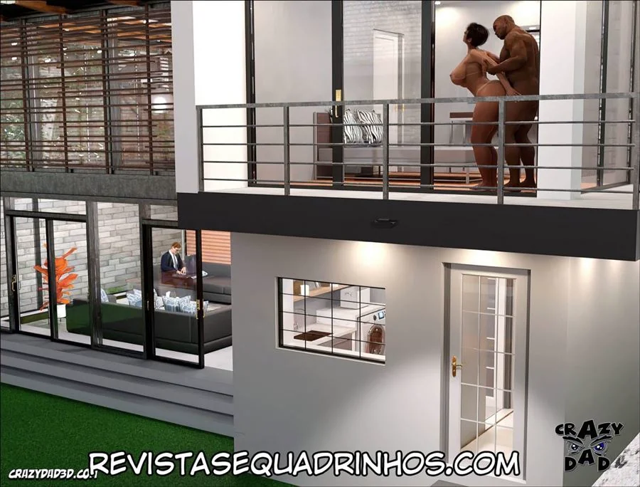 Doutora Brandie 20: Milf Vadia Dando Pro Segurança Enquanto o Corno do Marido Dorme - Hentai Escaldante em HQ Brasileiro