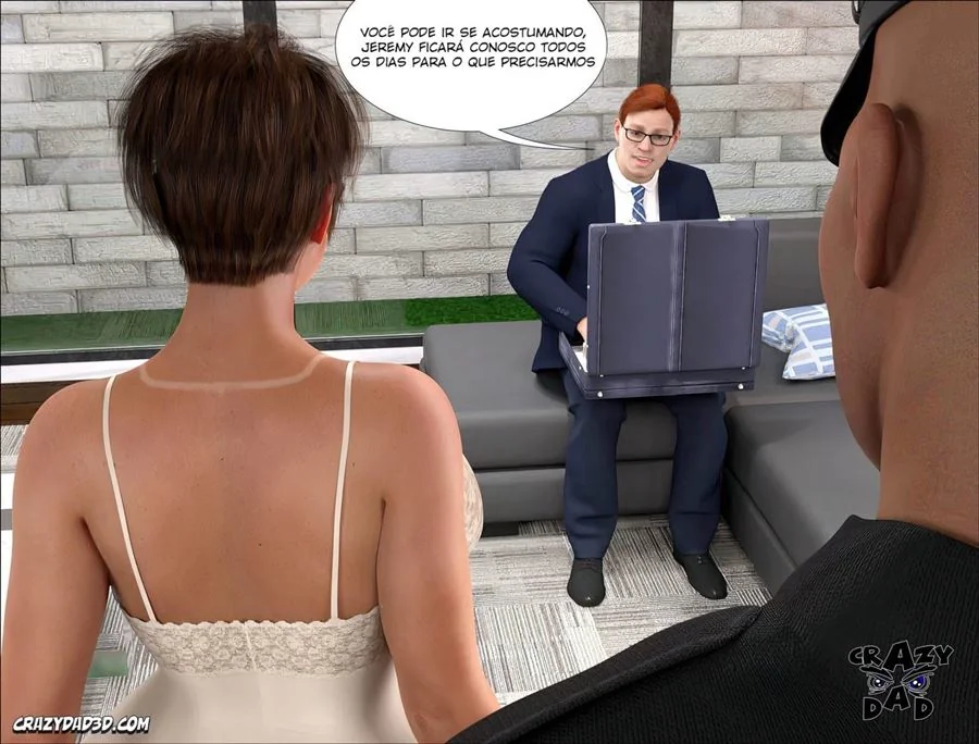 Doutora Brandie 20: Milf Vadia Dando Pro Segurança Enquanto o Corno do Marido Dorme - Hentai Escaldante em HQ Brasileiro