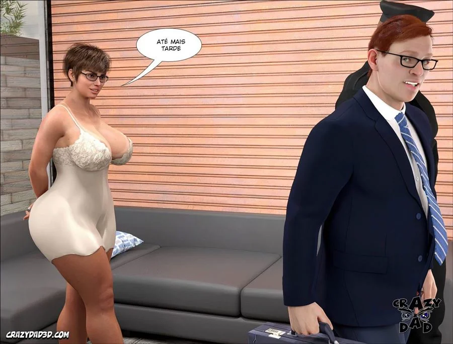 Doutora Brandie 20: Milf Vadia Dando Pro Segurança Enquanto o Corno do Marido Dorme - Hentai Escaldante em HQ Brasileiro