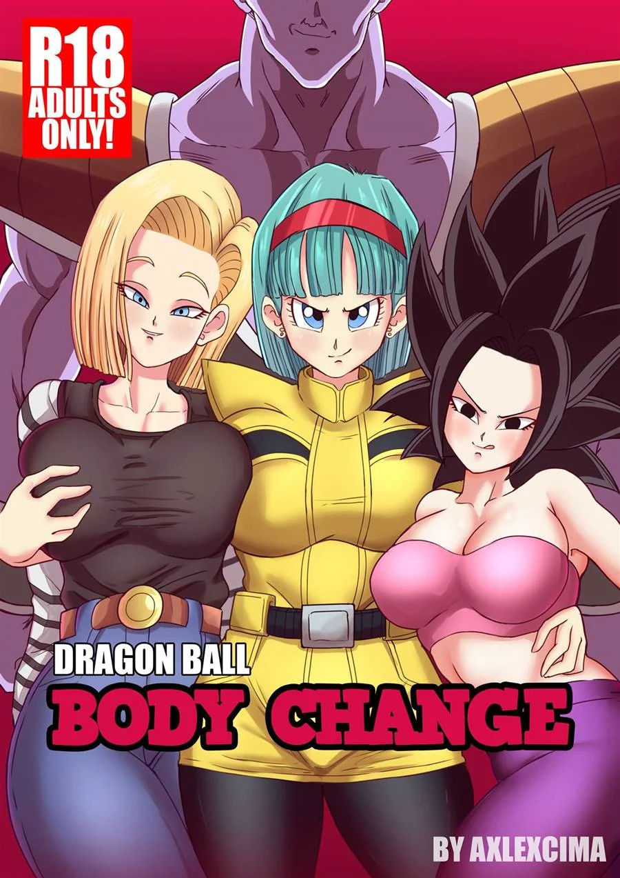 Dragon Ball: Bulma, Adroid 18 e Caulifla - Ginyu e suas putarias em troca de corpos Em hentai HQ