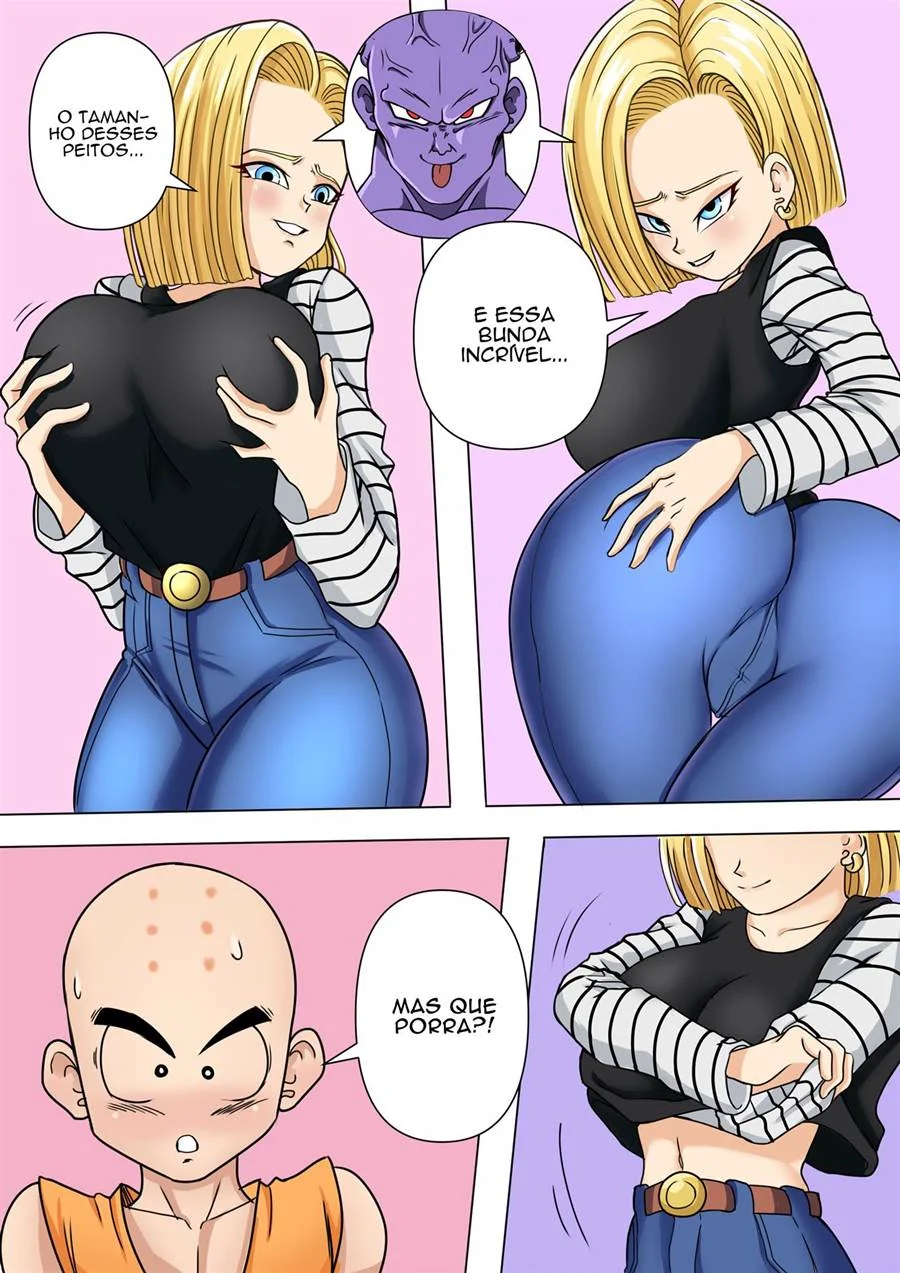 Dragon Ball: Bulma, Adroid 18 e Caulifla - Ginyu e suas putarias em troca de corpos Em hentai HQ