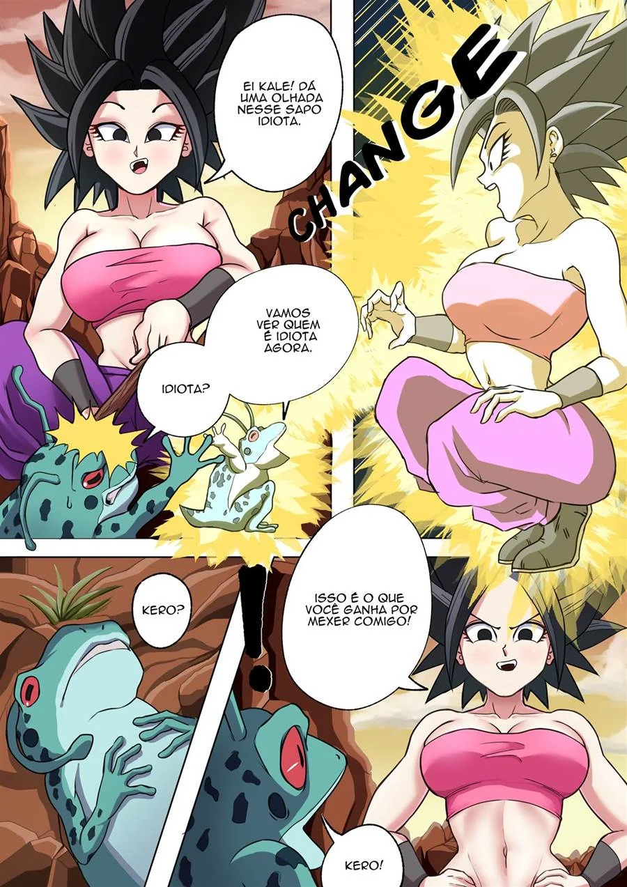 Dragon Ball: Bulma, Adroid 18 e Caulifla - Ginyu e suas putarias em troca de corpos Em hentai HQ