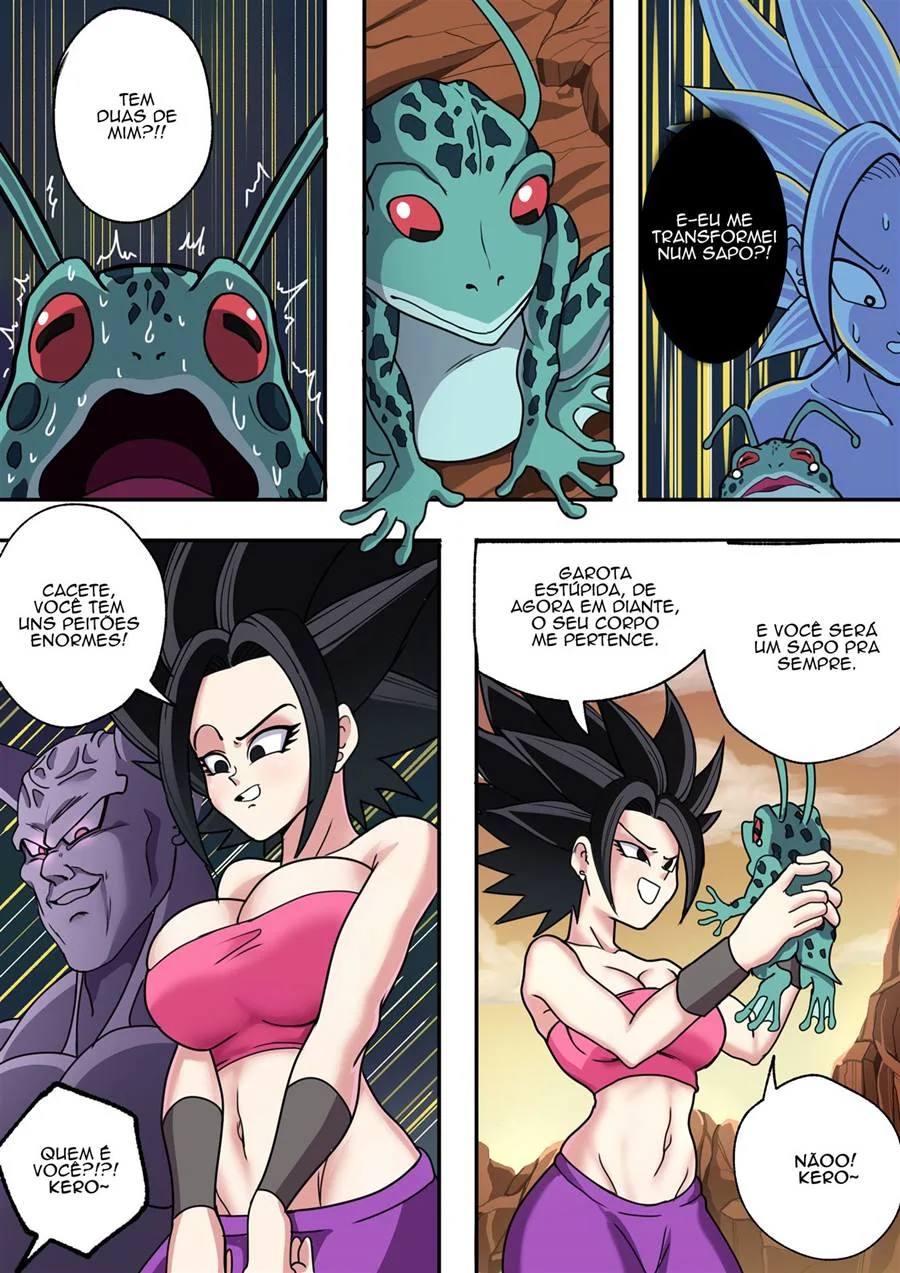 Dragon Ball: Bulma, Adroid 18 e Caulifla - Ginyu e suas putarias em troca de corpos Em hentai HQ